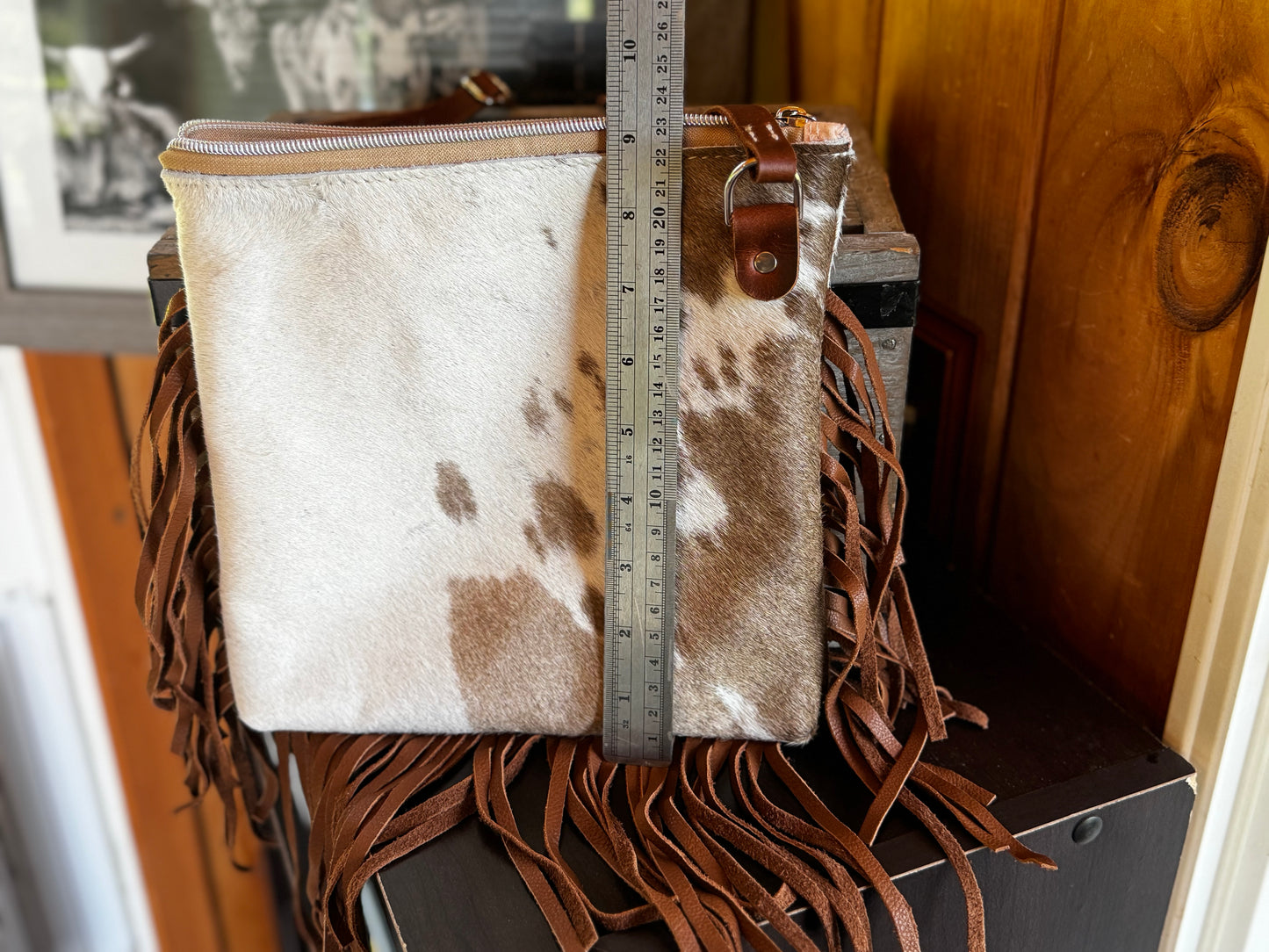 Fringe & Hide Leather Crossbody Purse *Free Shipping*