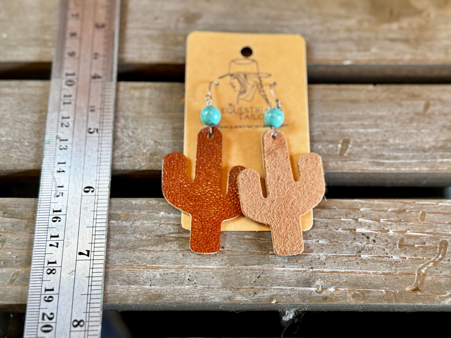 Cactus & Turquoise Drop Earring *Free Shipping*