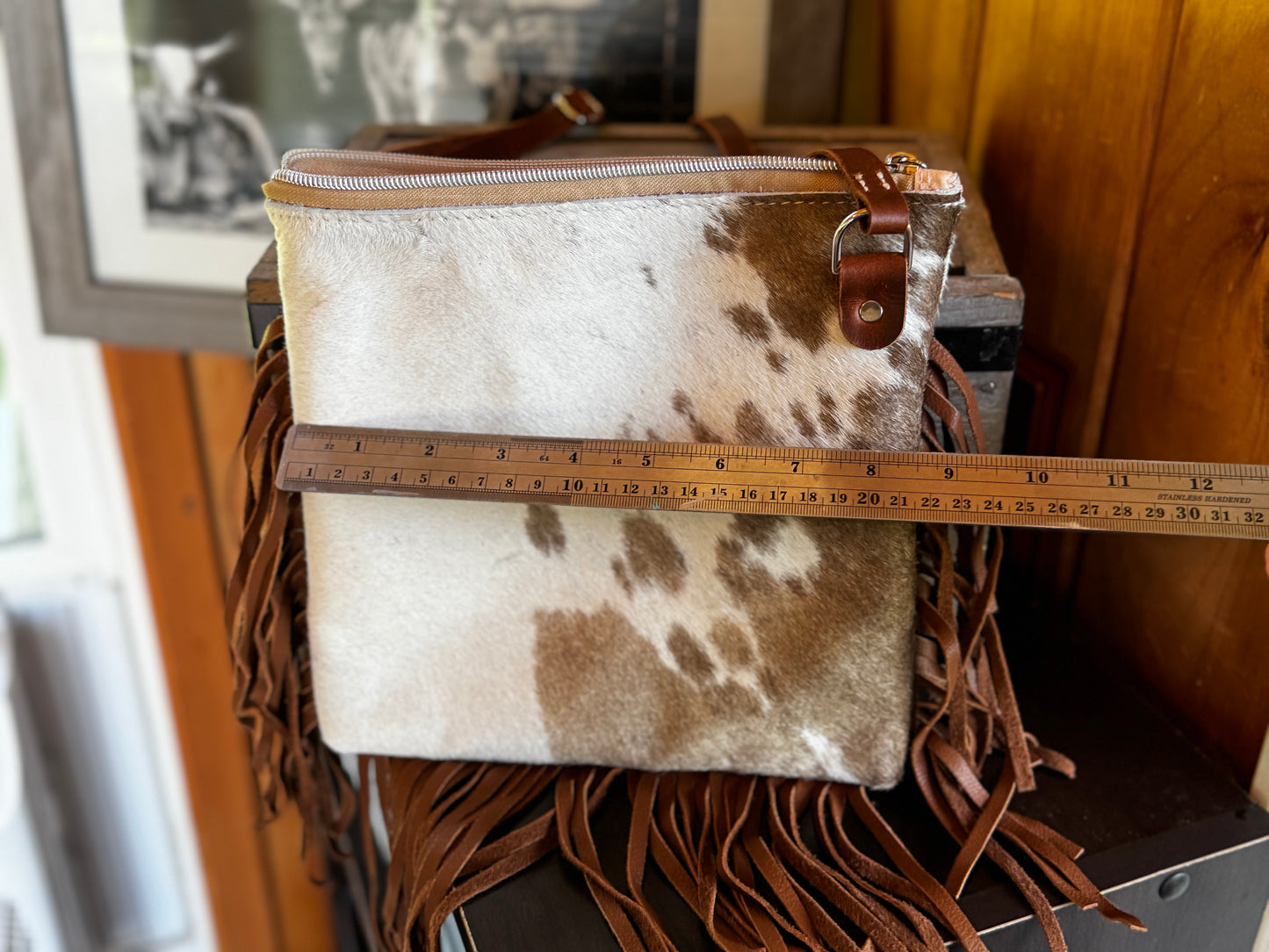 Fringe & Hide Leather Crossbody Purse *Free Shipping*