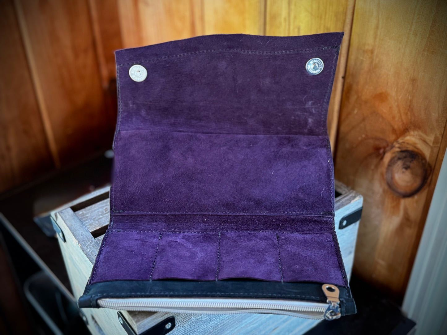 Concho Clutch Wallet *Free Shipping* Black and Purple