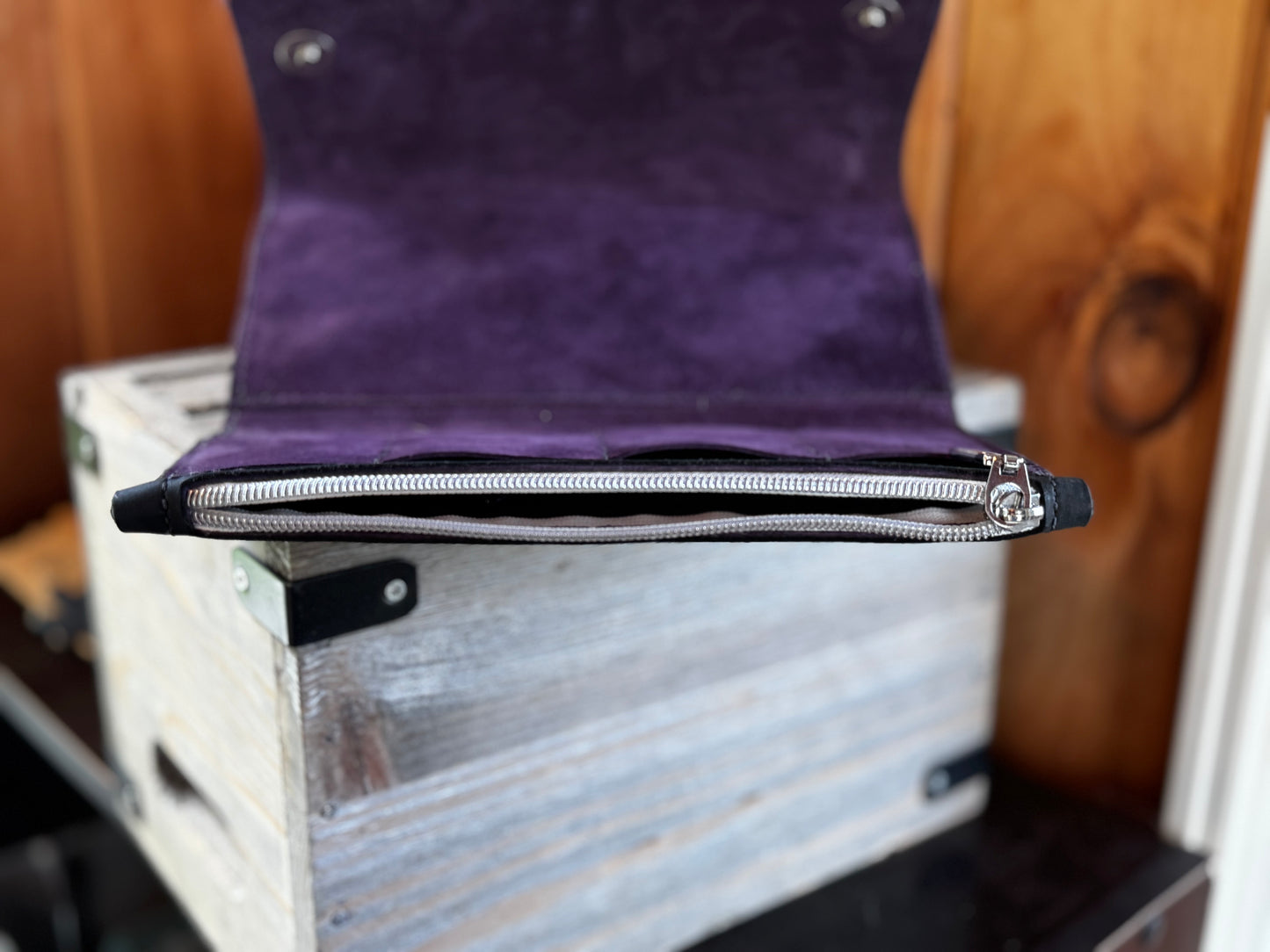 Concho Clutch Wallet *Free Shipping* Black and Purple