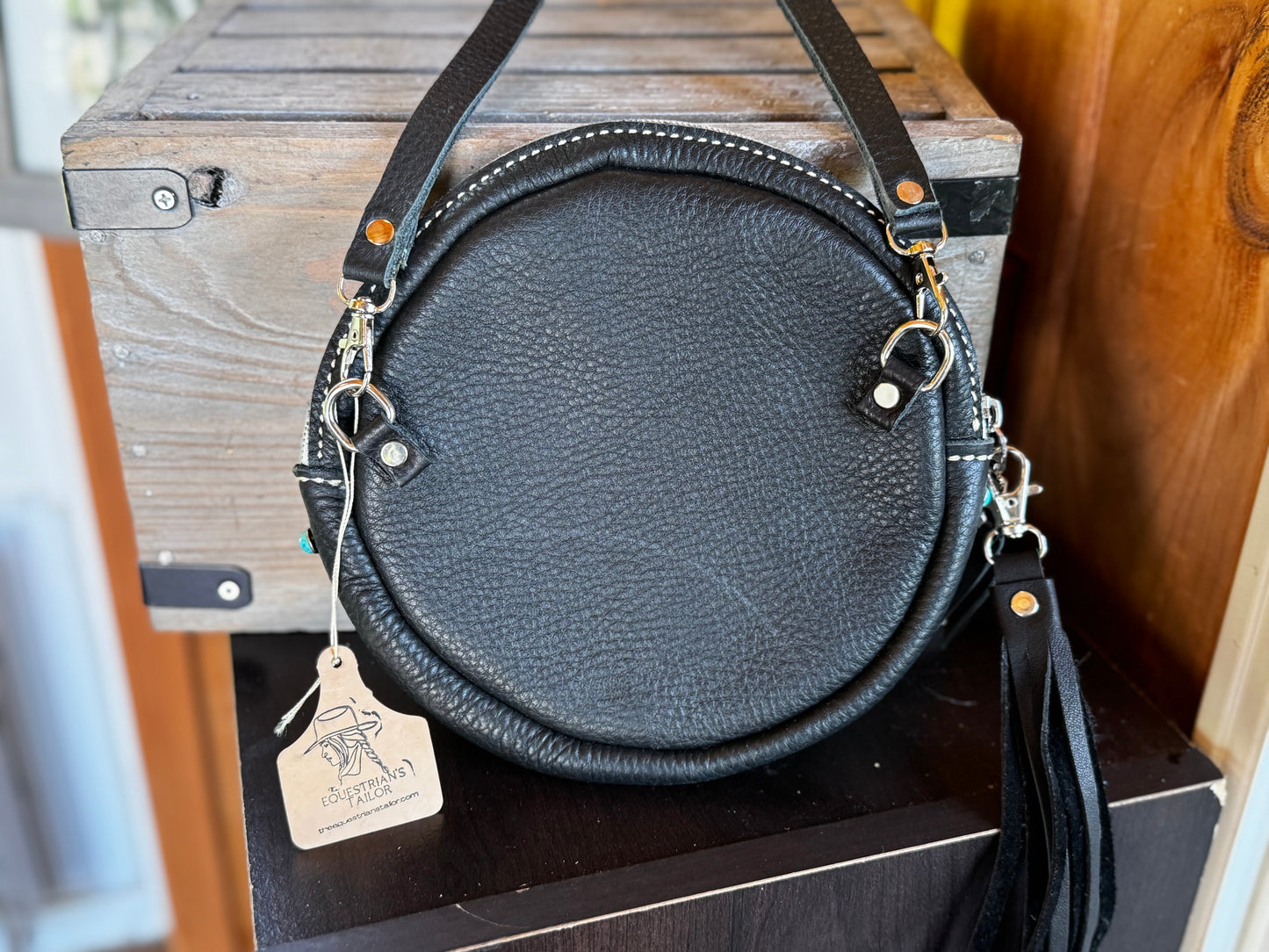 Mini Round Crossbody Purse Leather *Free Shipping*