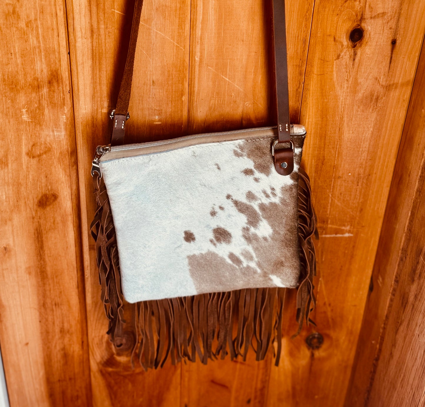 Fringe & Hide Leather Crossbody Purse *Free Shipping*