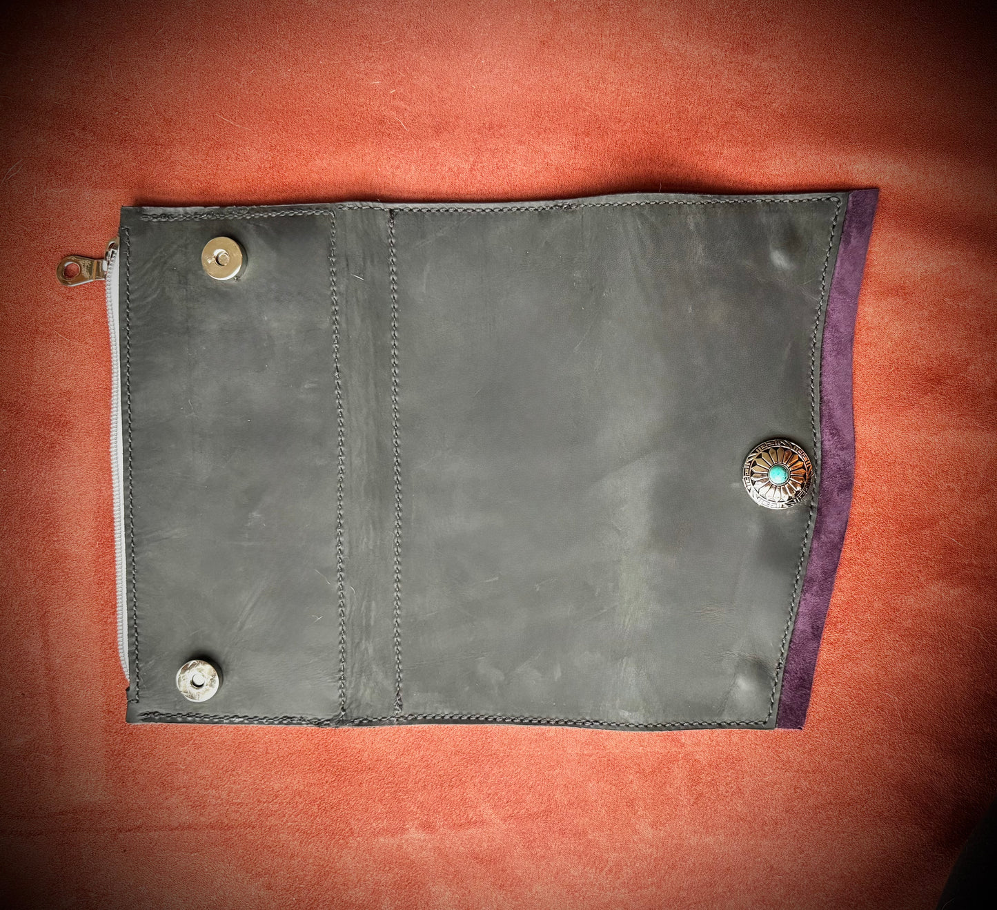 Concho Clutch Wallet *Free Shipping* Black and Purple